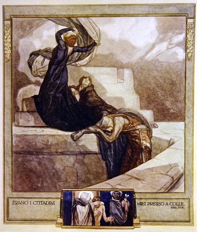 Illustrazione dalla Divina Commedia di Dante, Purgatorio, Canto XIII 115